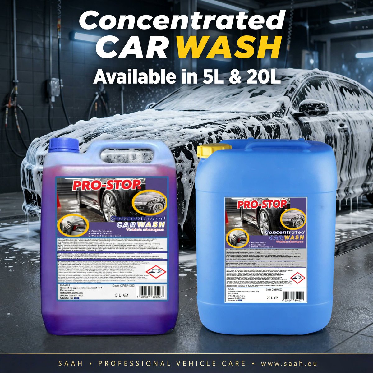 SaahSolution's tweet photo. PROSTOP Car Shampoo
Shine On. Drive Clean.
Give your car the care it deserves with PROSTOP Car Shampoo—a gentle yet powerful formula designed to lift dirt, protect paint, and leave a brilliant shine. #ProStop #CarWash #CarDetailing #CarShampoo #Detailing #SatisfyingWash #SAAH https://t.co/kcJfuBInHS
