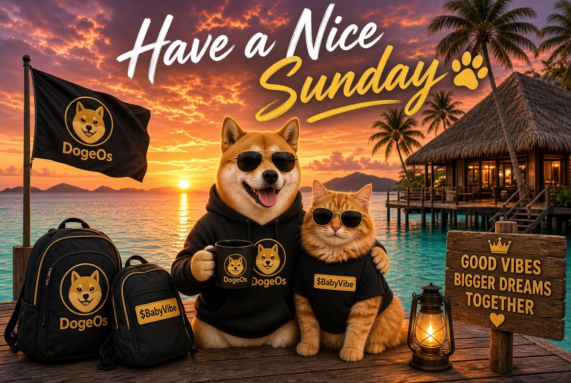 BabyVibe_anon's tweet photo. ☀️ Happy Sunday, BabyVibers! 😺

Enjoy the day… but keep your eyes open. 👀

solana:54g2GnhV2mcheYD7Rvdt6MWniLdUsXQKeVNz5KZhdoge is building, while the energy around DogeOS and https://t.co/ENstbf621f keeps getting louder. 🔥

The pieces are moving.
The road is being built.
And sometimes… things happen when you least expect them. 🚀

solana:54g2GnhV2mcheYD7Rvdt6MWniLdUsXQKeVNz5KZhdoge × $Vibe × DogeOS × https://t.co/ENstbf621f