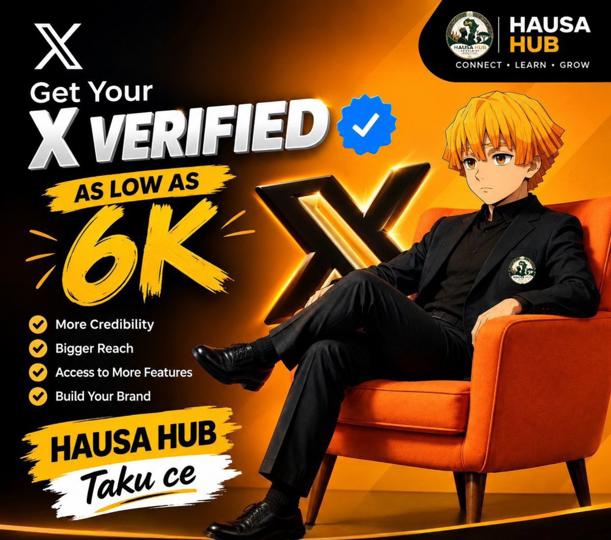 SarkinZamani's tweet photo. HAUSA HUB TAYI MAGANA!

Kana son X Verified amma kana tunanin sai ka kashe kudi mai yawa? 

₦6,000 ≈ $4.51
Yes, kawai haka 🔥

Hausa Hub ta kawo muku hanya mafi sauki

@Hausa_Hub taku ce
Discord: https://t.co/9Tjdqu4r02

📩 DM me ko open a ticket a Hausa Hub Discord https://t.co/9Y47ALJLnx