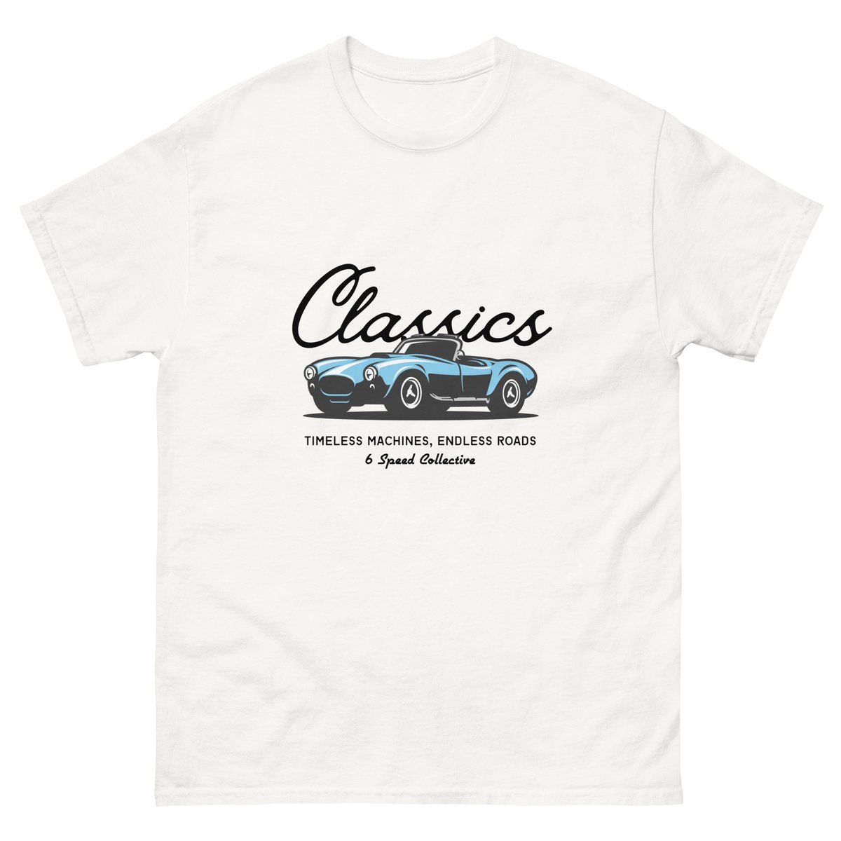 LucyphLucy's tweet photo. Classics never go out of style. Introducing the Classics Tee from 6 Speed Collective—a tribute to the golden era of motoring and timeless car culture. Premium soft cotton, iconic design, made for true enthusiasts. https://t.co/lKEQyVzDk0