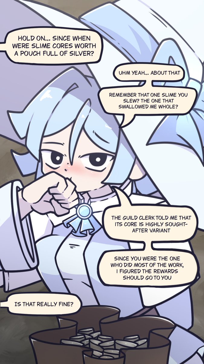 shyupon_va's tweet photo. Slime incident aftermath (Eurielle #4) https://t.co/cVr70bDlJL