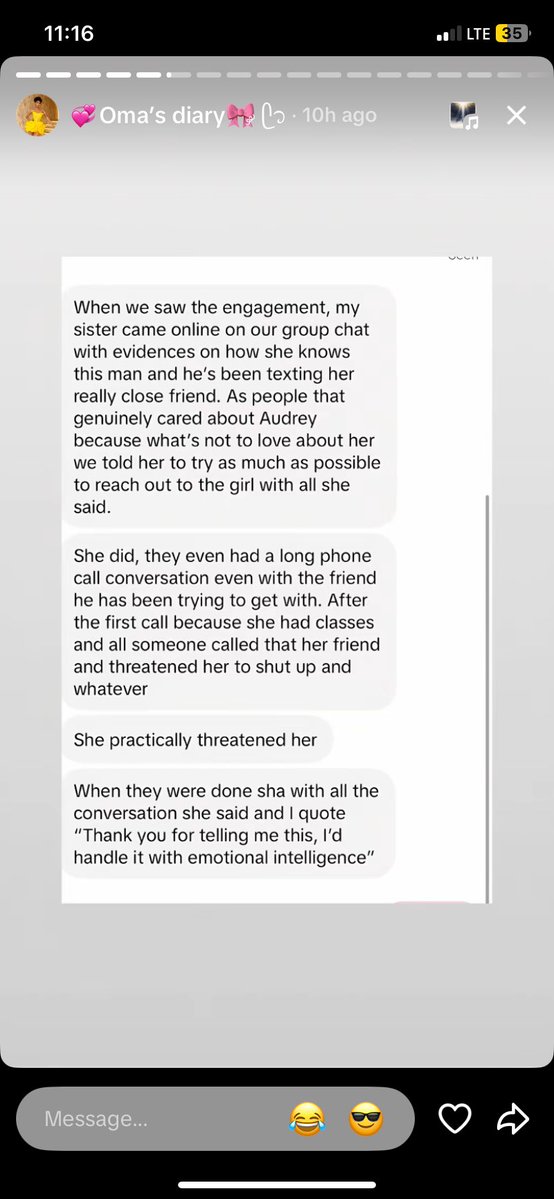 thatgurlphavor's tweet photo. @Hybrid_Ola Who said she they did not tell her ? 
They told her and she said she will handle it with emotional intelligence 😂 https://t.co/zIsP7Yaa29