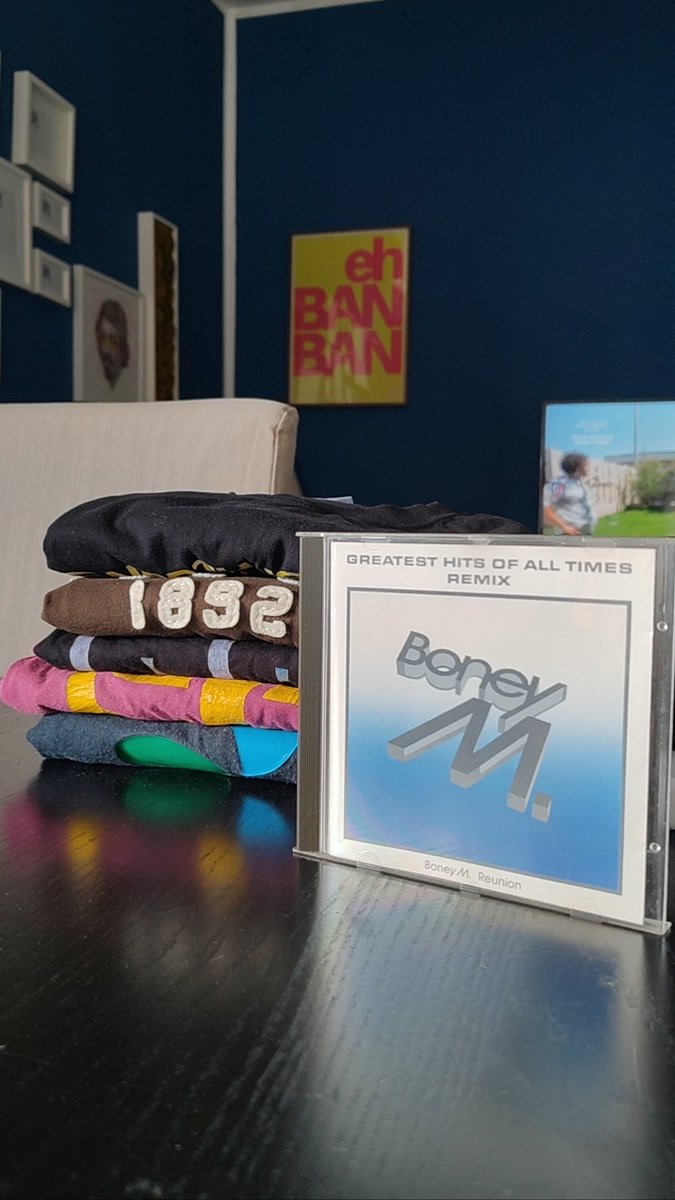 leonardo_zardi's tweet photo. Folding t-shirts while listening to Boney M 🌻 #daddycool #mabaker #rasputin #browngirlinthering #riversofbabylon https://t.co/wegzq2eYOm
