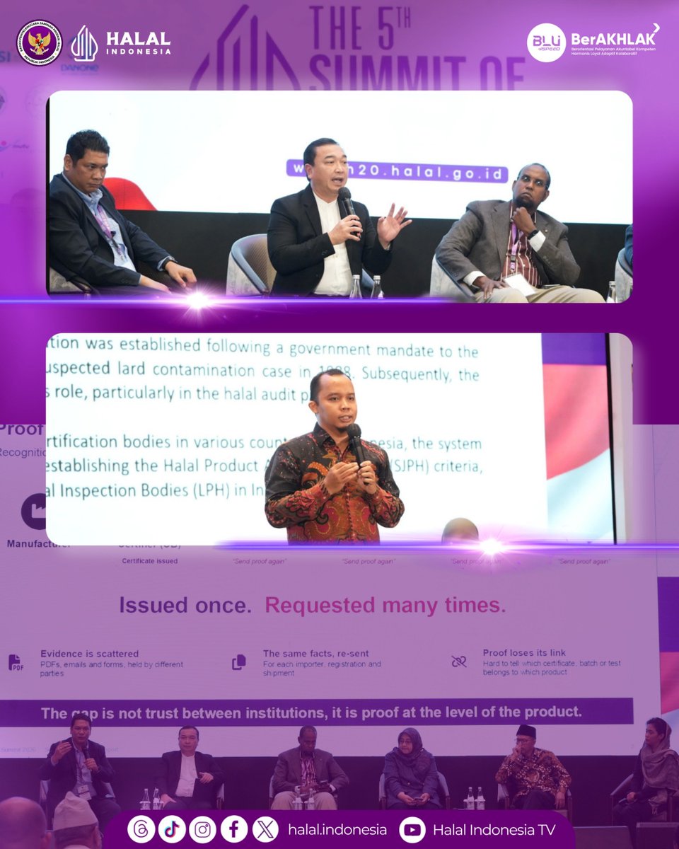 halalindonesia_'s tweet photo. Recap Day 2 | The 5th Summit of Halal 2O Indonesia 2026 

Hari kedua forum H20 diisi dengan beragam conference dengan topik-topik strategis. Mulai dari dinamika perkembangan industri halal global, sektor hulu tetkait animal welfare dan halal slaughtering, penguatan standar https://t.co/EdaOc5T8PJ