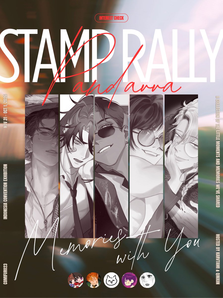qinxiin's tweet photo. [ MEMORIES WITH YOU: A Pandavva Stamp Rally 🎞️ ]

Nine months of little moments and memories with Pandavva, collected into one little journey for #Comifuro23 #cf23. A new chapter awaits, will you join us? 

🔗  https://t.co/q6fXlauKHG

Artists: @k_illzz @arudeluu @pmznx_ @kikikatsv @qinxiin 
More details coming soon!