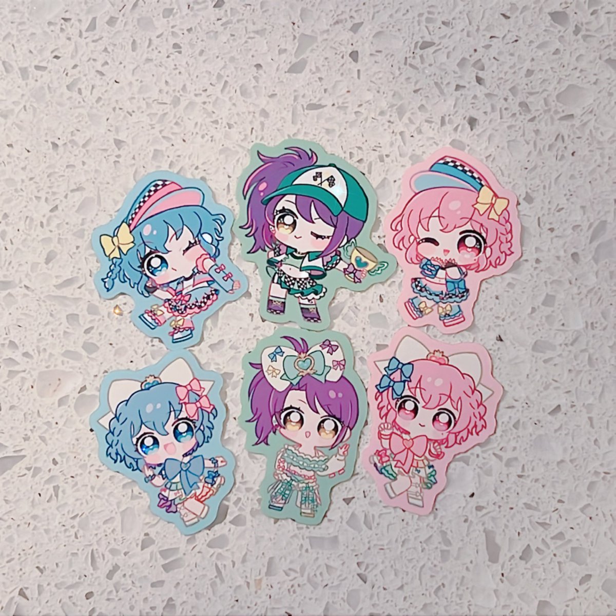 ymncrn's tweet photo. ドレシフレークシール💙💚❤️✧*｡
6枚セットです🎀 https://t.co/thkvatqMWU