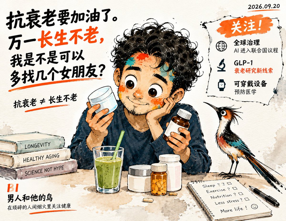 yuhaowen's tweet photo. Anti-aging ≠ immortality.

A recent study found semaglutide extended lifespan in older mice—but that does not mean GLP-1 drugs extend human life.

Longevity science is really about healthspan: living healthier for longer.

BI × GPT | Thomas Lin | ACPN https://t.co/tNa7Semkbv