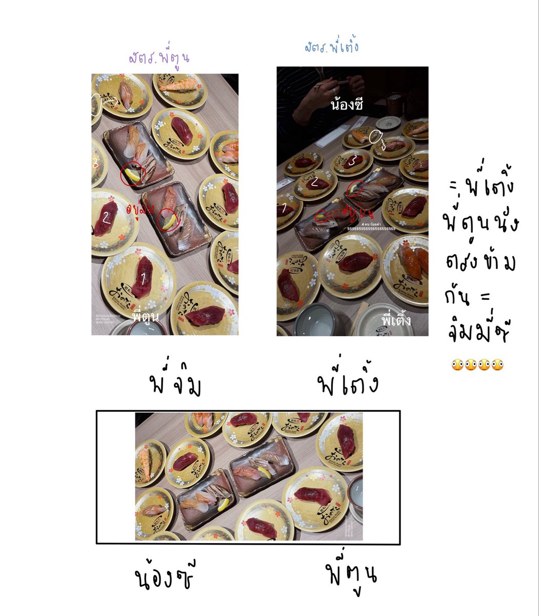 holidayfluffymt's tweet photo. วัน ๆ ของสาววายจิมมี่ซีทำไร นั่งวิเคราะห์โต๊ะซูชิ555555555555566666 เห้ย ฟินว่ะ 🫪🤘🏻 https://t.co/jRcXMS0wTi