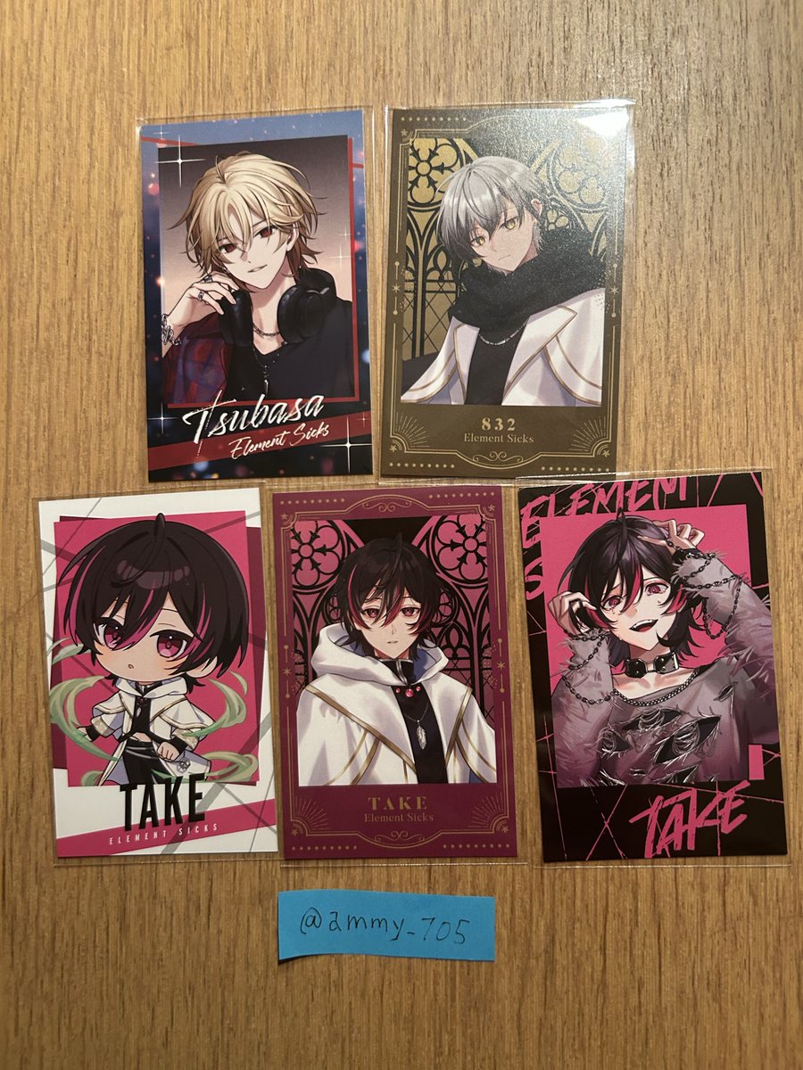 ammy_705's tweet photo. 【交換】EL6 Element Sicks SAVE チェキ風トレカ

(譲)画像1枚目🩷💛❤️

(求)画像2枚目と3枚目の🩵🤍

郵送交換希望です
検索からでもお気軽にお声がけください🙇‍♀️

 #EL6交換 https://t.co/NjgrT38DOL