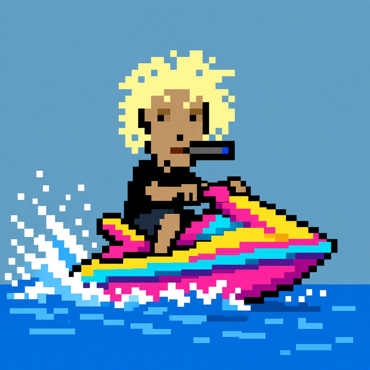 Jesskionbase's tweet photo. @MemesOnBase_ @base In other news 
Jesse on a jet ski
$Jesski https://t.co/2gkYON6akk