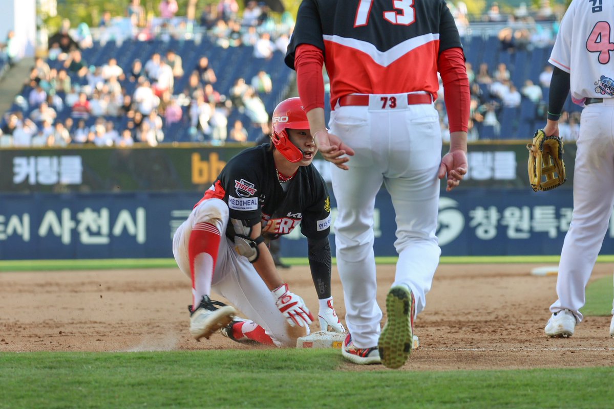 Kiatigers's tweet photo. 자 달릴까
타이거즈 박정우✨

3타점 적시 3루타로 역전!
260920 승리 https://t.co/8ibTQyGviw