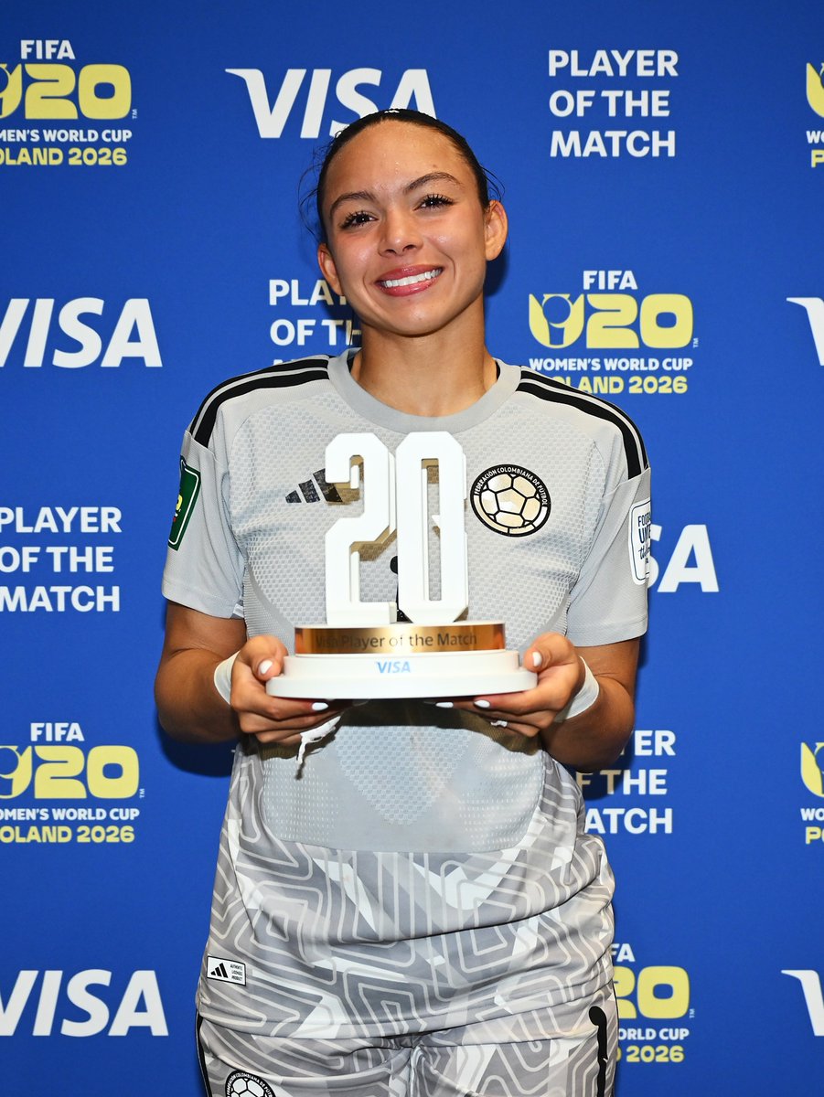 _superpoderosas's tweet photo. #U20WWC | 🔝 Luisa Fernanda Agudelo fue elegida Jugadora del Partido en la victoria de Colombia 🇨🇴 1-0 ante Nigeria 🇳🇬 para clasificar a Semifinales del Mundial Femenino Sub-20 ⚽️🏆🇵🇱.

#VamosColombia 💛💙❤️

📸 @FIFAWWC https://t.co/KrVZwESzPZ
