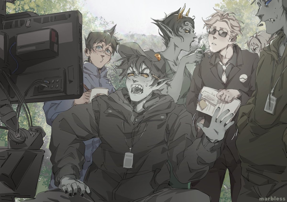 marblesssed's tweet photo. #davekatweek - Day 1: FANATIC #davekatweek2026 @davekatweek
#davekat #dave #karkat
Filmmaking AU https://t.co/I1aCCVEkui