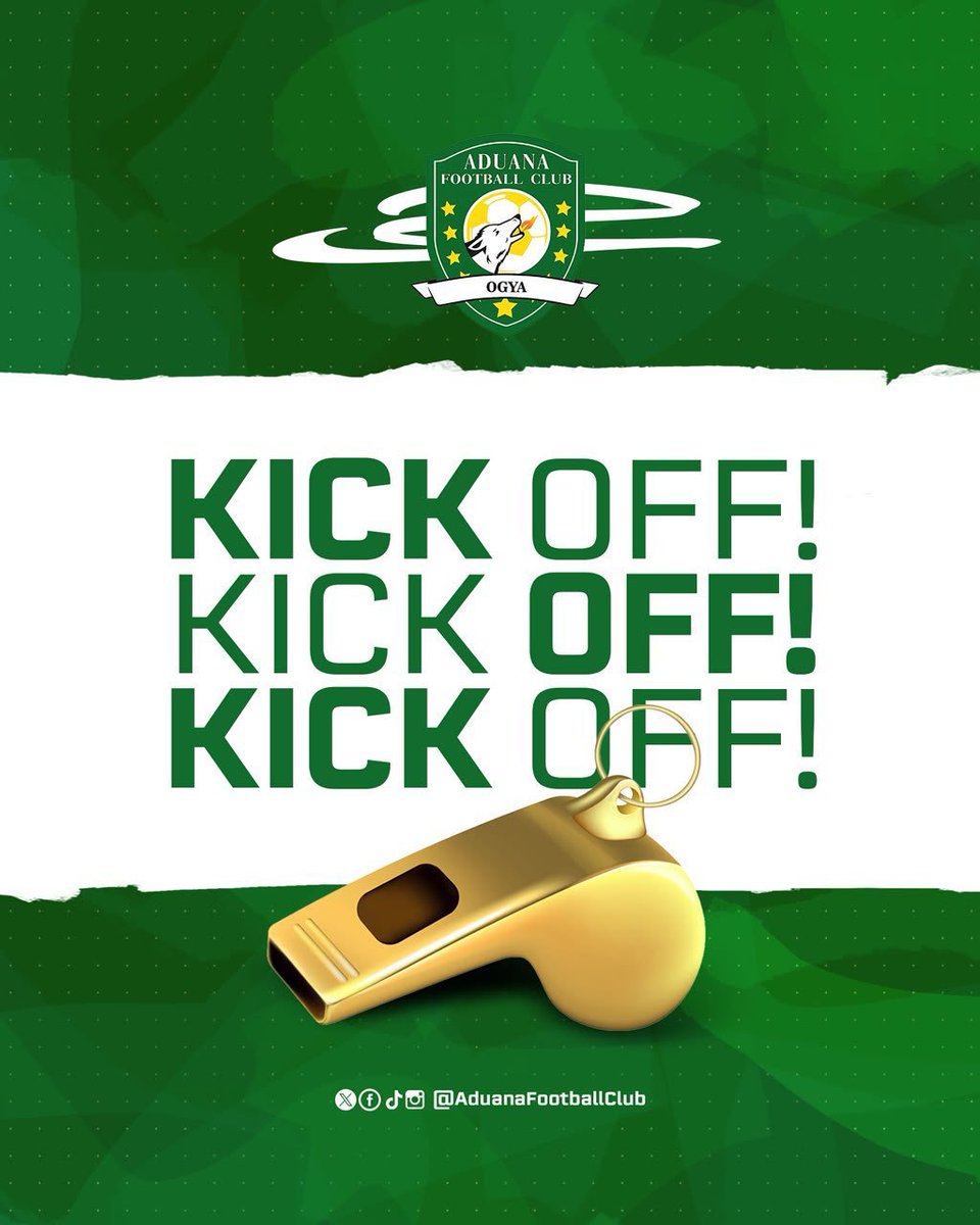 AduanaStarsFc's tweet photo. π₯ WEβRE UNDERWAY AT NAB 1! ποΈ
#AduanaFC FC π @KarelaUtd_FC
90 minutes. One mission. **GET THE WIN!** πππ
OGYAAAA! π₯
#Ogya #AduanaFC #GPLMW3 #GPLMD3 https://t.co/hZgA1TivPJ