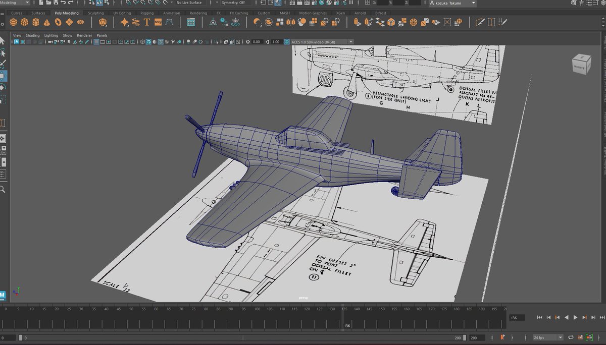 CG_practice_1's tweet photo. 形がぶっ壊れたので作り直したら形はいい感じになった
#maya #3DCG #WIPㅤ https://t.co/NVi4va3gyK