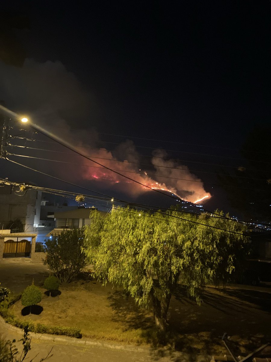vitovb299's tweet photo. El Casitahua en llamas, el incendio continua hasta hoy y con un helicoptero que bota agua cada hora. https://t.co/bclNx6v0Cd
