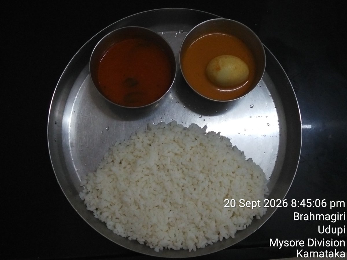 DBRGTUdupi's tweet photo. Dinner 
20-09-26
#SocialAudit_SWDMeals #SocialWelfare_Karnataka https://t.co/n0AuDNriwH