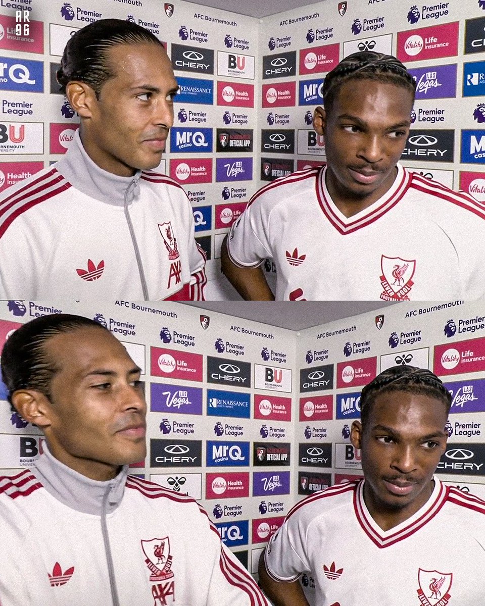 AnfieldRd96's tweet photo. The way Van Dijk looks at Jacquet 😂

He's in love with him like the rest of us 😅 https://t.co/j2UG6yYP2z