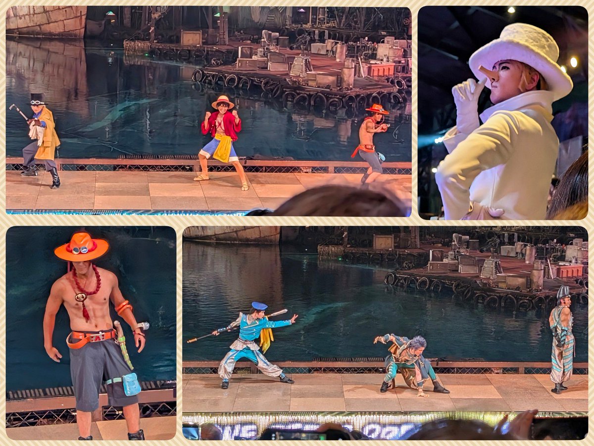 bambidepp's tweet photo. 敵も味方も女子も男子もみんな素敵やったわ👏👏👏😃
🏴‍☠️ワンピースプレミアショー🏴‍☠️
#USJファン https://t.co/IgT1yPhrWt