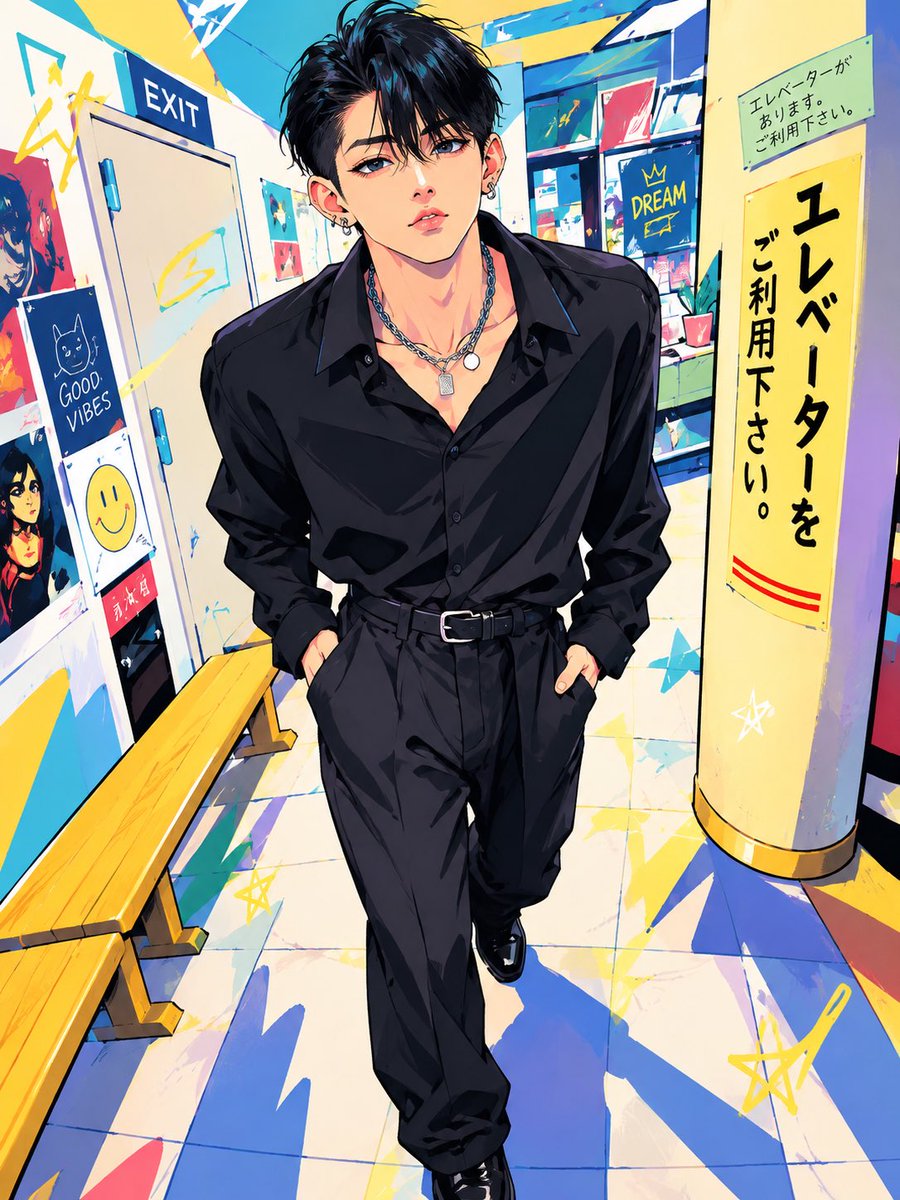 Jenu3v's tweet photo. お母さんが、僕の高校の時の写真をAIでアニメ化にしてたのを���いました😂
服装や髪型や髪色やメイクもそのままでアニメになったみたいです… https://t.co/DgVhwQMNLz