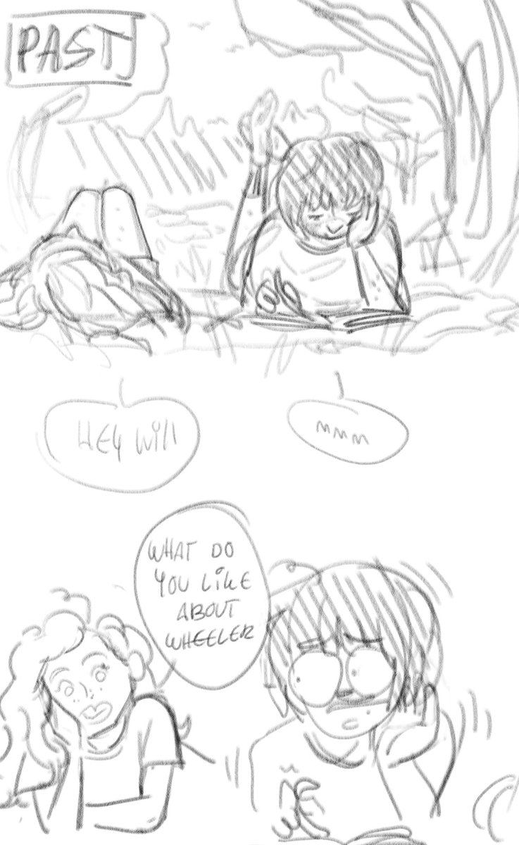 Moomoobitch99's tweet photo. A wholesome comic ✨️
4/11 #byler #madwise https://t.co/oXFyHPhf5R