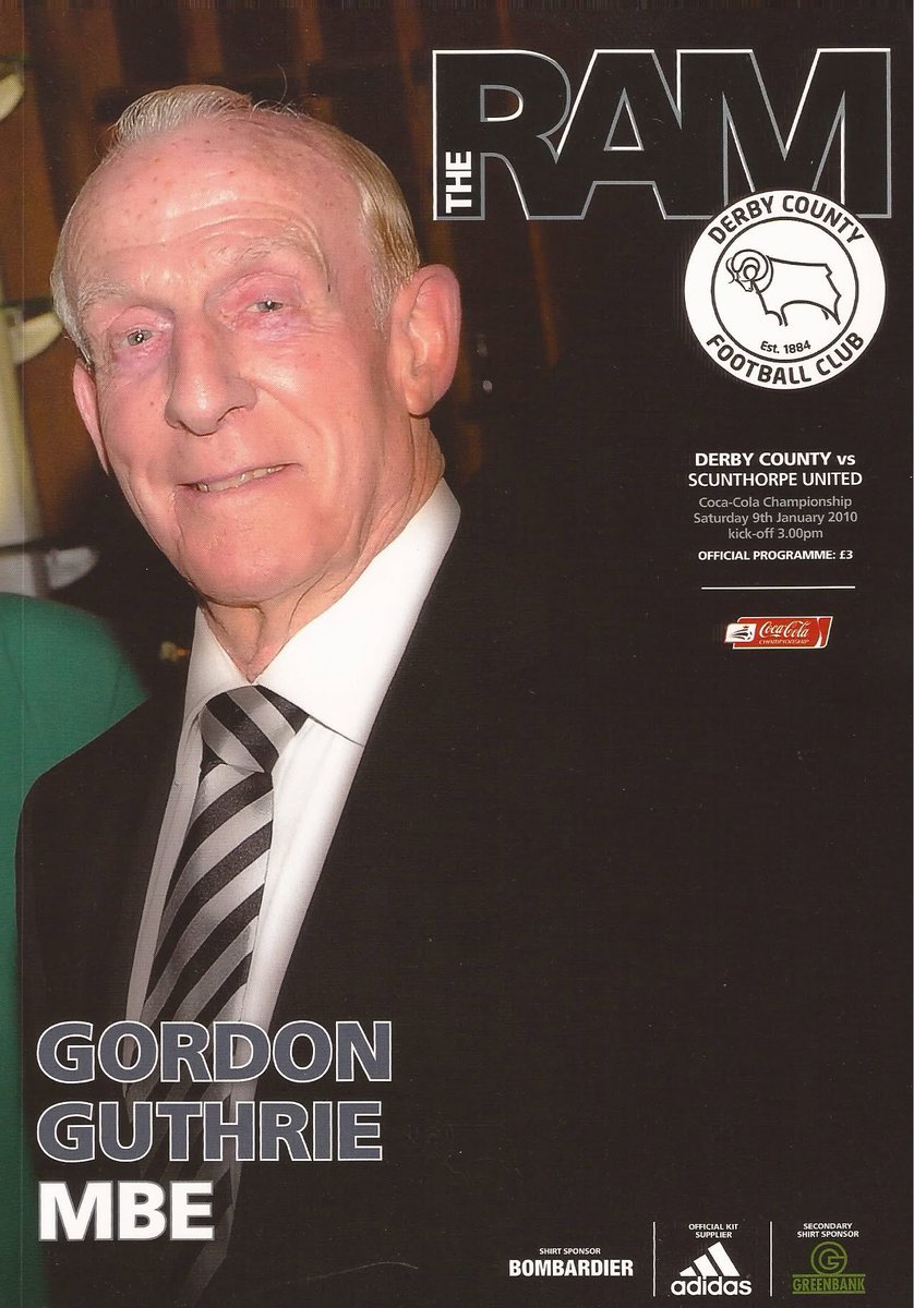 phillowe1's tweet photo. RIP Gordon Guthrie.
Another one missed by @dcfcofficial, ten years yesterday since we lost one of the clubs most loyal servants.
Gordon, who was 86, had been associated with the club for over six decades.
He was a hugely popular figure amongst both staff members and supporters during Derby’s time at both the Baseball Ground and also Pride Park
In 2009 he was awarded the Merit Award by the Derby County Past Players Association, as well as collecting an MBE on Queen’s Honours List for his services to football.
In 2013, Derby unveiled the Gordon Guthrie Stand at the Stadium in recognition for his services to the club.
Gordon’s footballing career was prematurely brought to an end due to injury and he became a club physiotherapist/trainer, before moving into kit duties, serving over a dozen managers, including Brian Clough during Derby's glory days in the top flight of English football.
#dcfcfans