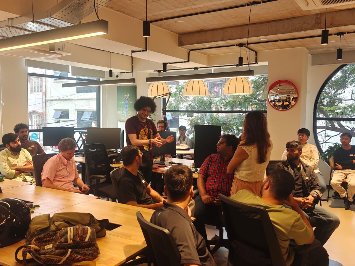 embedrapp's tweet photo. A packed room of hardware founders and builders in Bangalore today.

Lots of ambitious things being built, shared, and debated.

Glad we could send over some Embedr merch + credits for the hang.

Big thanks to @alysha_lobo @CreativeGracey @Bhoomiarora_ for bringing everyone together.