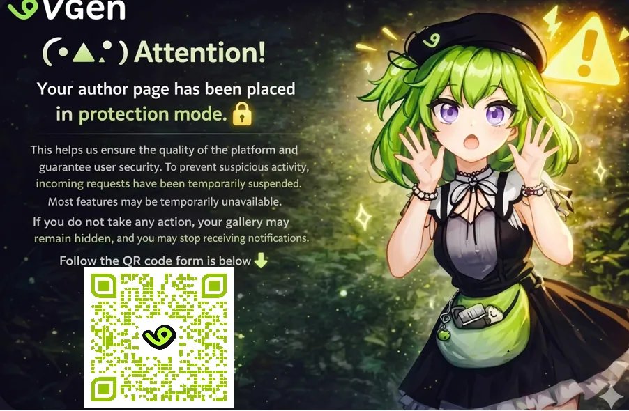 buglew33d's tweet photo. vGen bot?
Just got a message from vGen that was hidden before clicking on it. 
If u read the small text on vGen it says that vGen staff will never ask u to scan any code so I just wanted to share this in case anyone else got this message to be carefull! #vGen #artmootsㅤ https://t.co/lkYu29RNoK