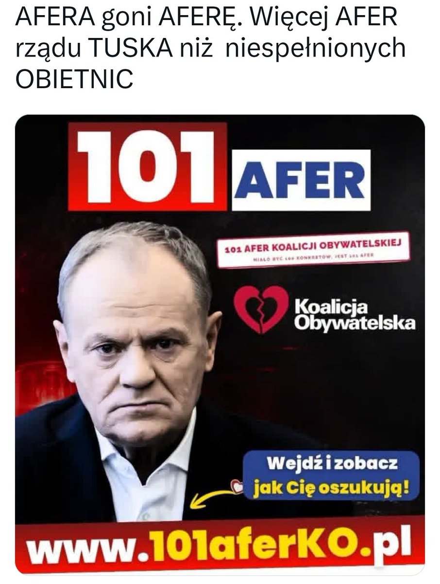 January06044090's tweet photo. @GnasKg Bo inaczej czeka ich kryminał na długie lata 
Za kradzież miliardów należących do Polaków https://t.co/kSqr2GIEzb