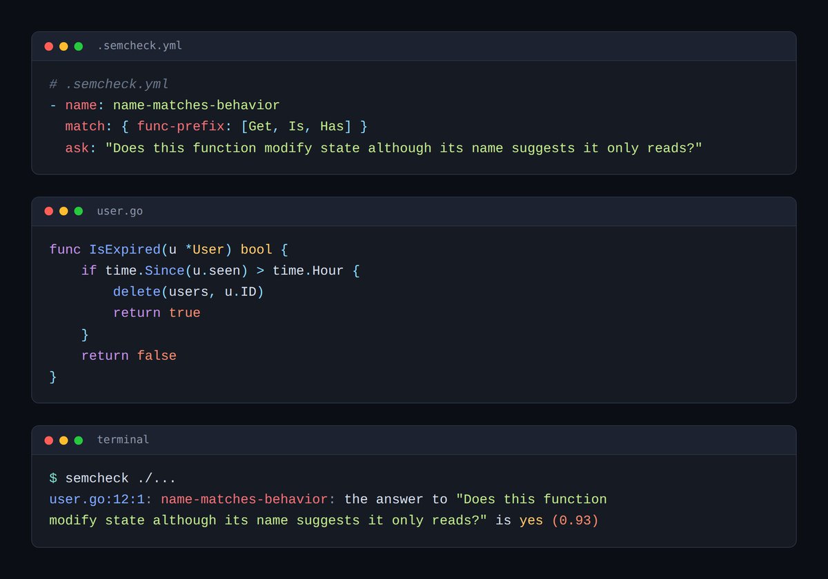 A semantic linter for Go — image by @arturobermejo