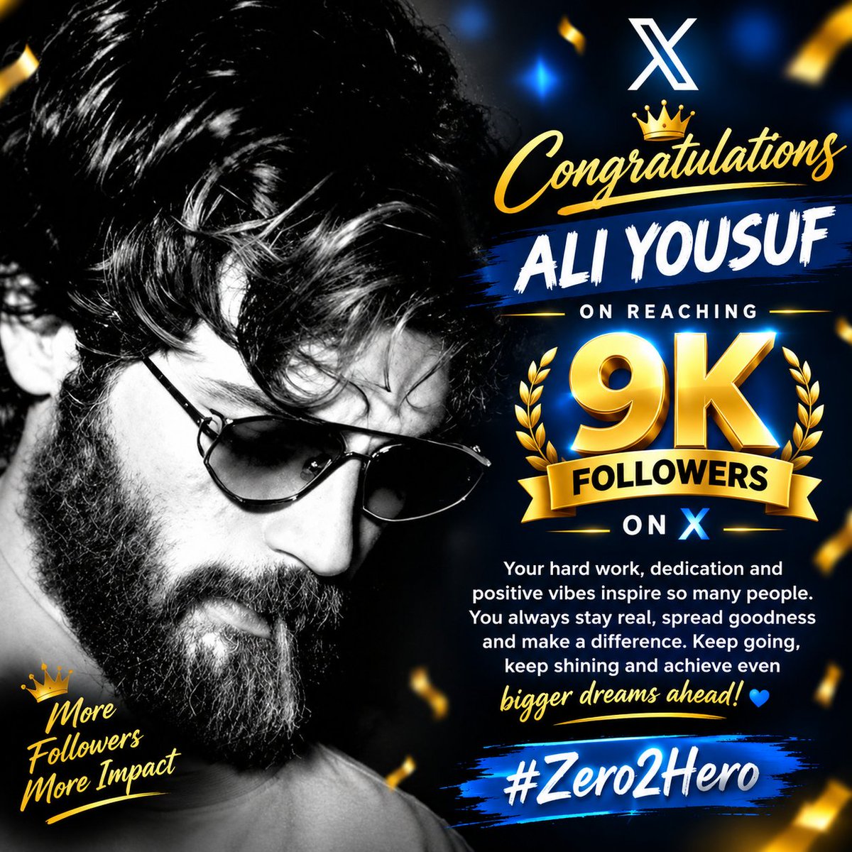 Itx_Ansari2's tweet photo. Congratulations, dear brother Ali Yousuf @AliYousuf_9 on reaching an incredible 9K followers on X! ❤️ Your dedication, positivity &amp; genuine spirit make you truly special. Keep inspiring, keep growing &amp; keep shining brighter. Wishing you many more milestones ahead! 🚀✨ #Zero2Hero https://t.co/QwgmLuZvTq