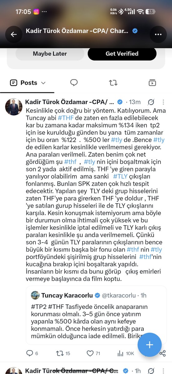 kaangoranpandev's tweet photo. @TeraPortfoy #thf yi #tly ye yem ettiniz. Hakkımızı yedirmeyeceğiz. Bu usulsüzlük çözülecek ve #THF paraları #tly ye çıkış likiditesi olmayacak!! https://t.co/83pbl0rVe7