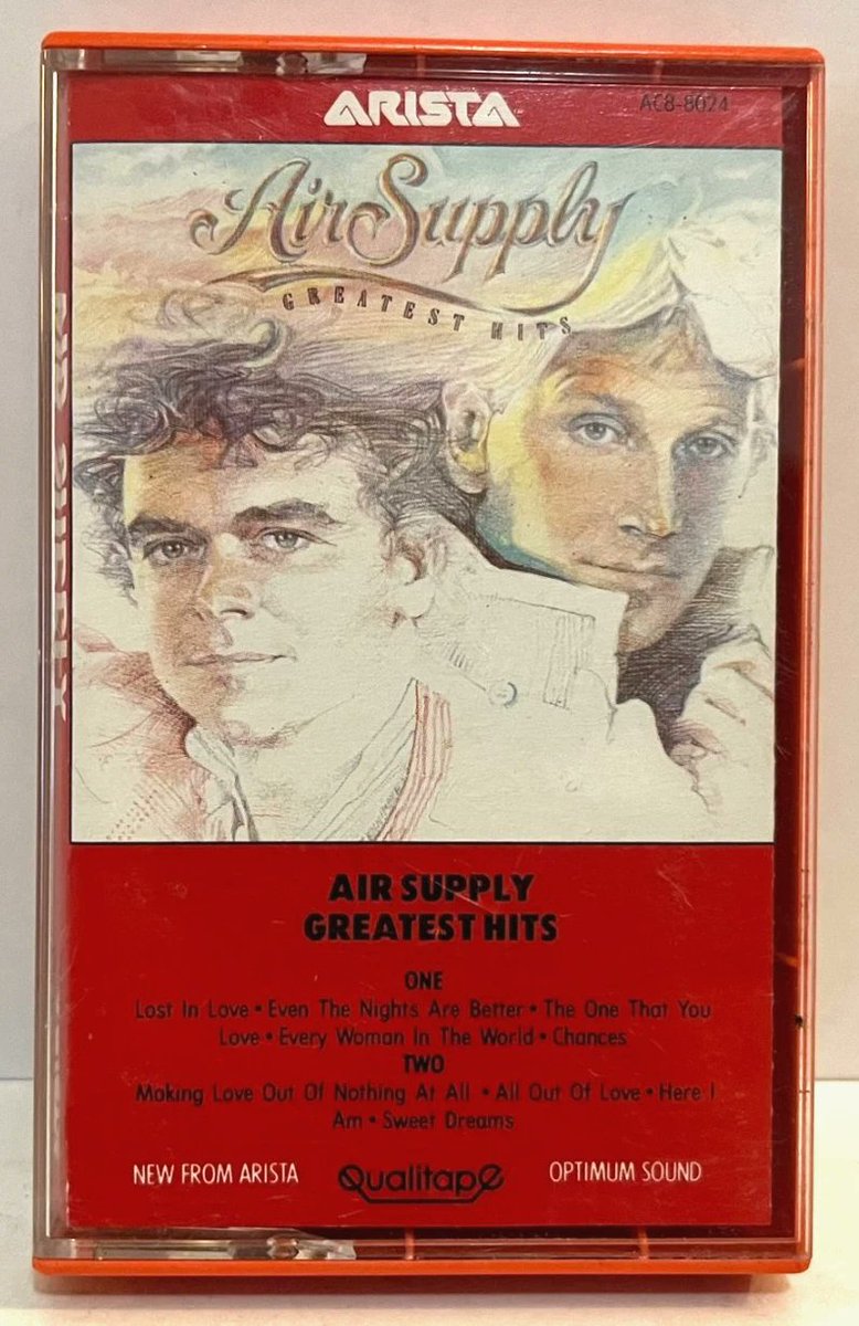AFMBlog's tweet photo. @CardioFixer It was one of these two.  The Alan Parsons Project cassette was very disappointing because I didn't realize "Sirius" wasn't part of "Eye In The Sky."  The entire reason I bought it was for "Sirius."...lol.  I listened to the Air Supply album over and over and over again. https://t.co/Tg7hAAsF5z