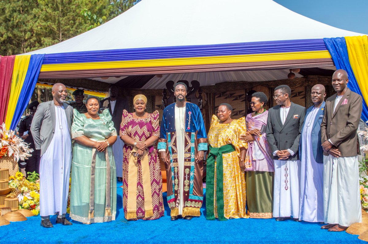 KyabazingaINI23's tweet photo. Honoring Leadership, Faith, &amp; Unity: Dignitaries Join His Majesty Kyabazinga Gabula Nadiope IV for the 12th Coronation Anniversary. https://t.co/Qza4tzyUQ8