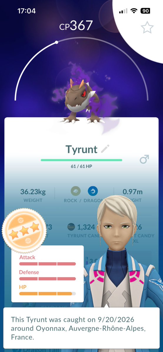 SoliyaPKMN's tweet photo. 3rd 98% in 2 days.. can’t be happy 
#PokemonGo https://t.co/0mzL3xhrxa