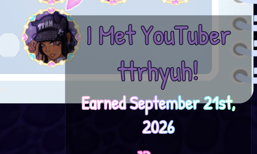 V0rt3x_RH's tweet photo. Just got @ttrhyuh's badge in the loading screen, really really happy about this! ♥️ 
#royalehigh https://t.co/k3BufqJy2q