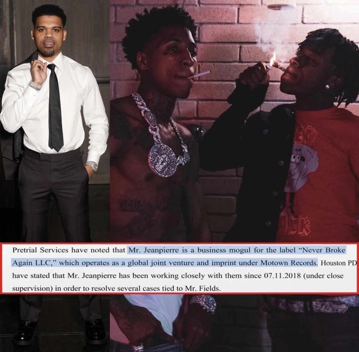 chudtalks's tweet photo. Wow So NBA YoungBoy community was right all along 😨

Court documents reveal NBA OG3Three has been an informant for Houston PD since 2018 in order to solve several cases tied to NBA Ben10 &amp; potential other members of NBA YoungBoy’s crew 🤯 https://t.co/xkuathHMUM