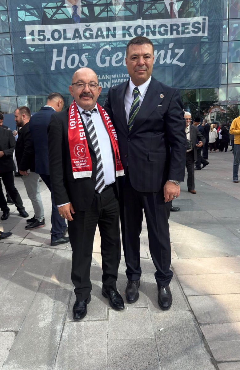 EMSAVGM's tweet photo. EMŞAV Genel Sekreterimiz Sayın Yavuz Arslanca ve EMŞAV Teşkilatlanma Başkanımız Sayın Ahmet Kavlak, Milliyetçi Hareket Partisi (MHP) 15.Olağan Kongresi’ne katılım sağladı. 

@YArslanci @TCAhmetKAVLAK @MHP_Bilgi https://t.co/RpOWFKgno9