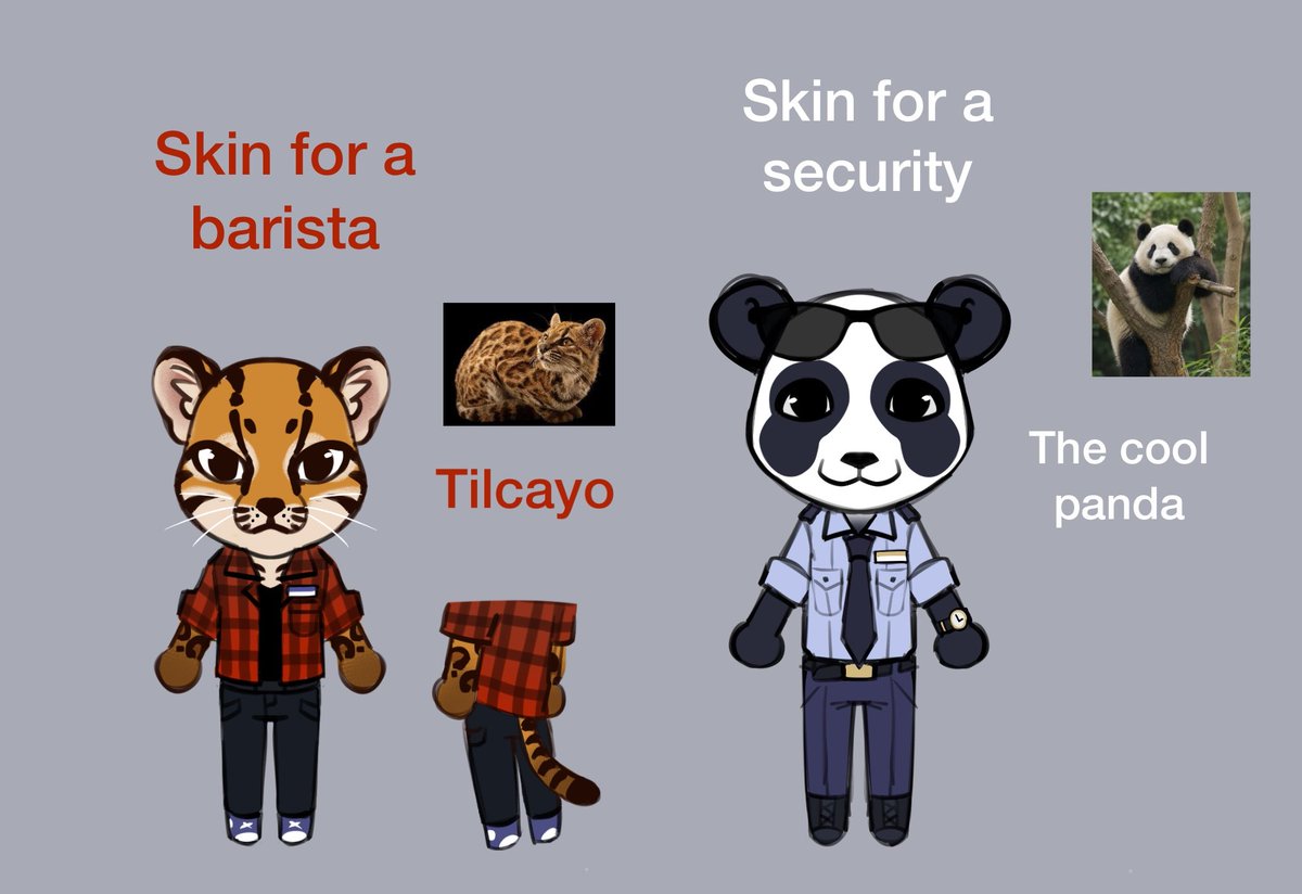 Deduukk's tweet photo. Just some silly doodles of my skin ideas #animalhospital https://t.co/fuO18E6Jpb
