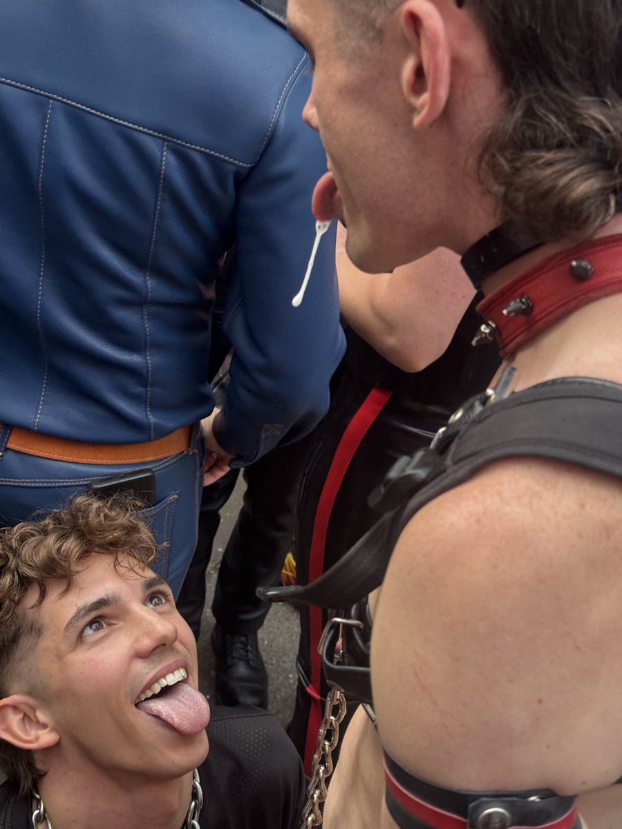 pupbreakfast's tweet photo. Forgot to post this during Folsom! @subboyforhung is such a submissive sweetheart it was hard not to spit in his face 🔐⛓️💕 https://t.co/LnTEnvRNlk