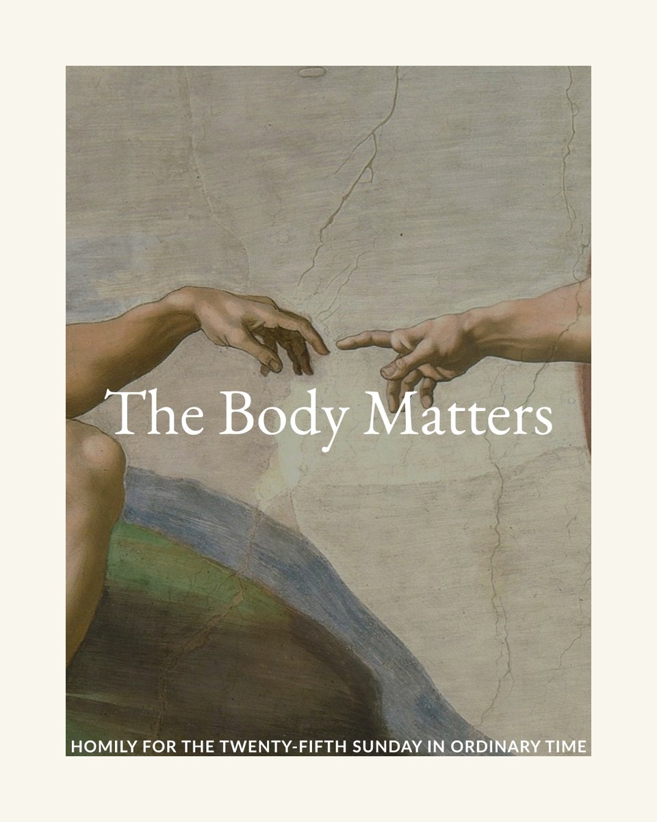 dominicanfriars's tweet photo. The body is not incidental to the Christian faith.

St. Paul, under the inspiration of the Holy Spirit, emphasizes the fact that the body is utterly important to the glorification of Christ.
—@cajetancuddy | @ect_catholic 

Watch Fr. Cajetan's homily for the Twenty-fifth Sunday in Ordinary Time: https://t.co/RFExjJwRfD