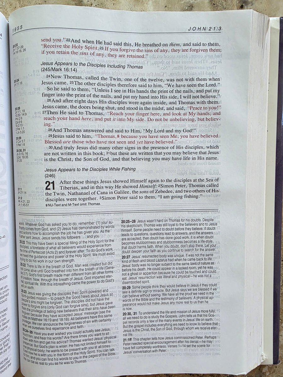 ScoutWarrior88's tweet photo. Here is the Prot Holy Grail Bible. My Priest would not be pleased that I have it. Solely kept to fight Prots Note John 20:23. "If you (Disciples) forgive sins..they are forgiven." Note bottom of page..the explainer says they did NOT have the power to forgive sins
Prot BS exposed! https://t.co/pljB3zUEPT