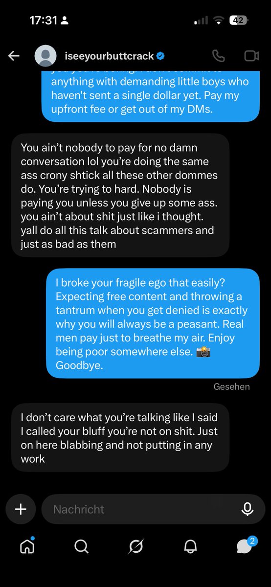 RavenSolePrism's tweet photo. Time wasters love to talk about "putting in work" when what they actually mean is "give me free custom content because I can't afford you." 😭 Men will literally sit in my DMs crying and typing angry paragraphs instead of just paying the standard upfront fee. The absolute delusion. A real Goddess doesn't entertain tantrums. Blocked and exposed. Next! 💅🖤

https://t.co/40gsdHaCKq

#Findom #TimeWaster #GirlsGirl #DarkFeminine #BossEnergy