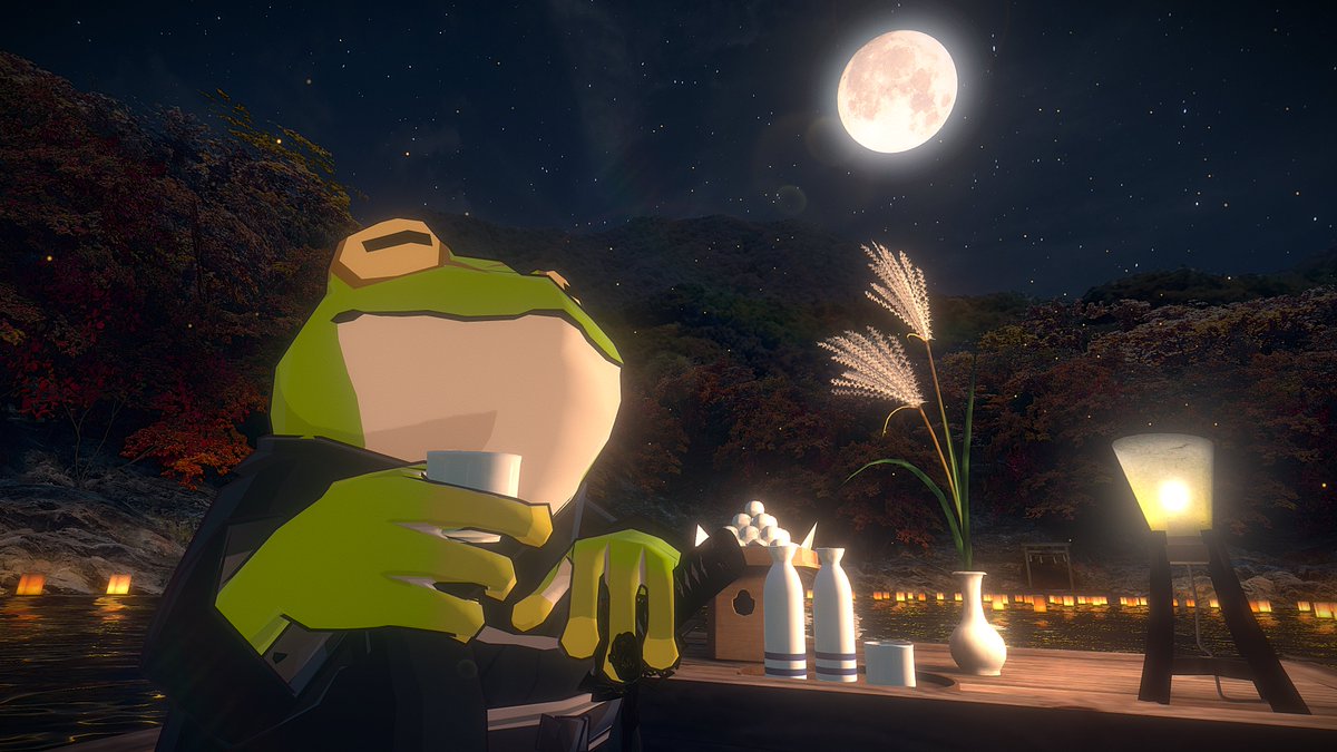 ActionKAMEN0805's tweet photo. 一緒にお月見しようや

🌐:Kangetsu Lake
🖊️:RootGentle
#VRChat #VRChatPhotos #VRChatPhotography 
#Amanosuke #雨之助 https://t.co/r9xETTc4oY