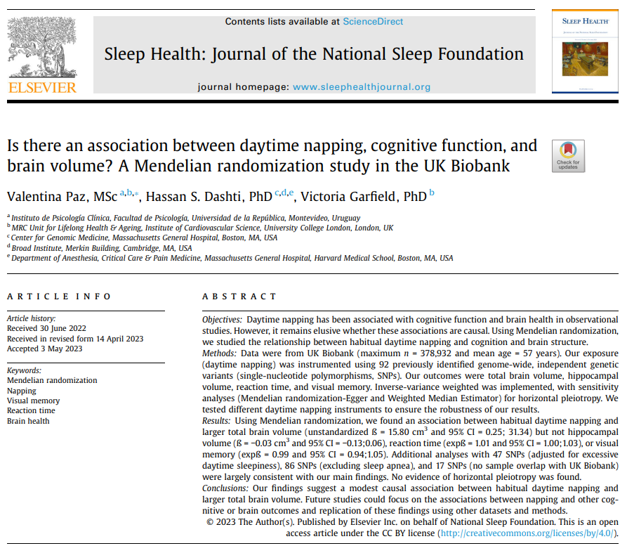 NTFabiano's tweet photo. Napping is linked to a larger brain volume. https://t.co/egY4qjaS3n