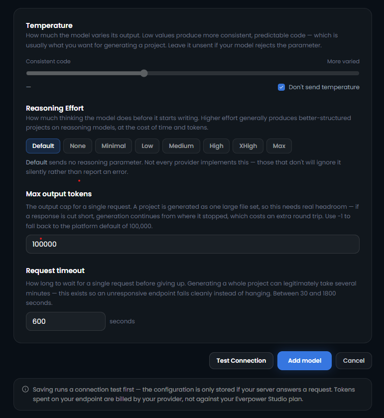 EverpowerLabs's tweet photo. Your LLM. Your workflow. Your Evernode projects. 🚀

Everpower Studio lets you connect your own hosted or self-hosted model to build smart contracts, HotPocket web apps, and Xahau Hooks.

More flexibility. More control. More possibilities.

#Evernode #Dapp #EverpowerStudio https://t.co/UPYqISzxEz