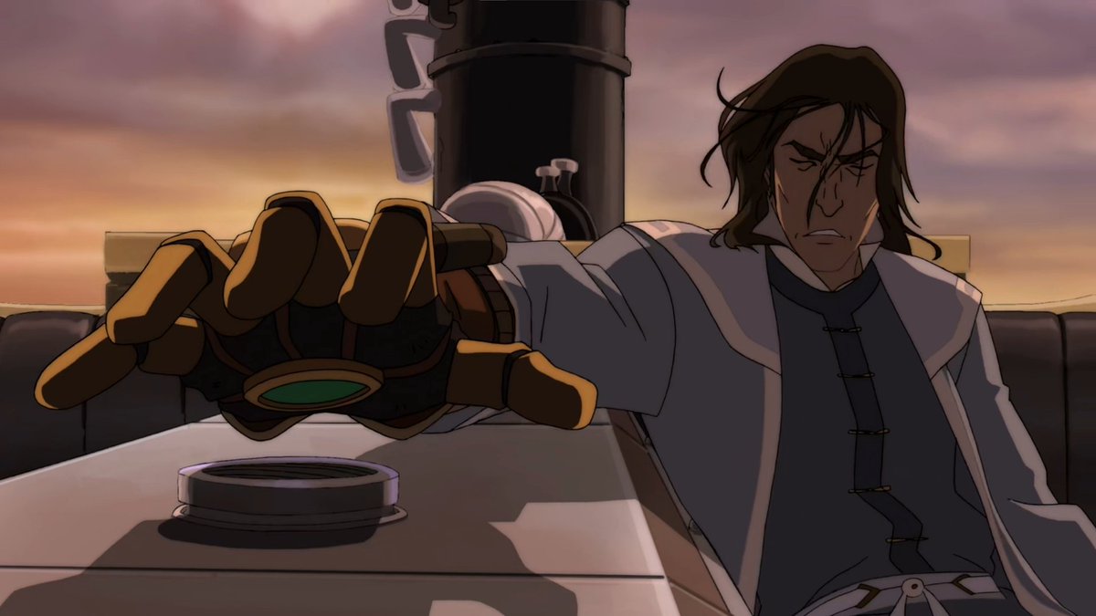 darkconsole's tweet photo. season 2 intro: "after defeating amon, korra..."

false.

amon escaped, and we are lead to believe that he was killed by his brother via mutual suicide. https://t.co/WOvFfYhtxp