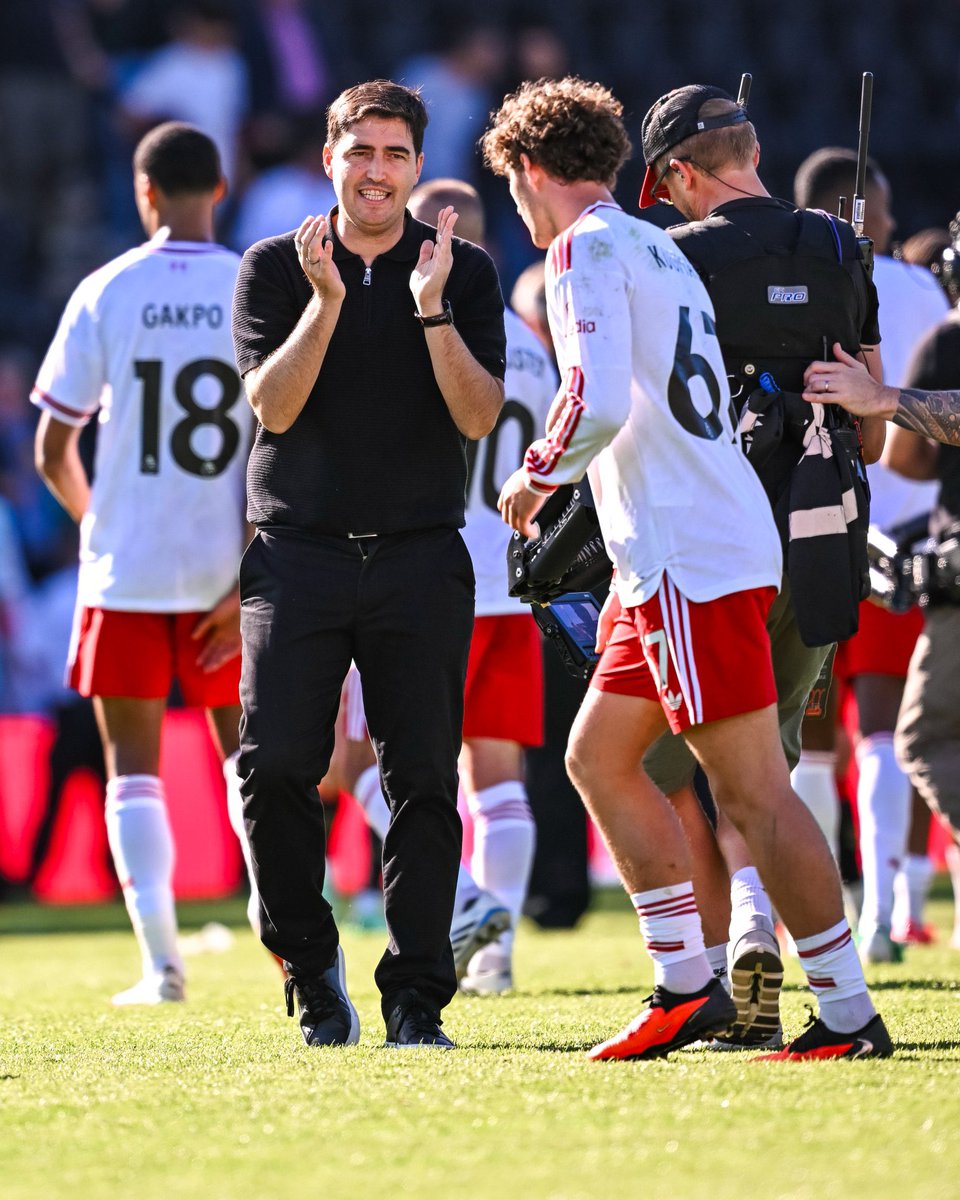AnythingLFC_'s tweet photo. 🗣️ Andoni Iraola : 

“For me we have definitely improved from the first games. Some of the things we still need to improve. More things and the good thing it is 3 clean sheets in a row in the league. Today is a difficult game, I knew, you never play comfortable here. 

They [Bournemouth] won’t let you and you have to adapt and win these types of games. We have to still get ready because the schedule we have now is very difficult. I think we play the top four teams and in between we play Champions League, and then Chelsea in the Cup. We have to be ready because this next month after the break is going to be massive for us.”