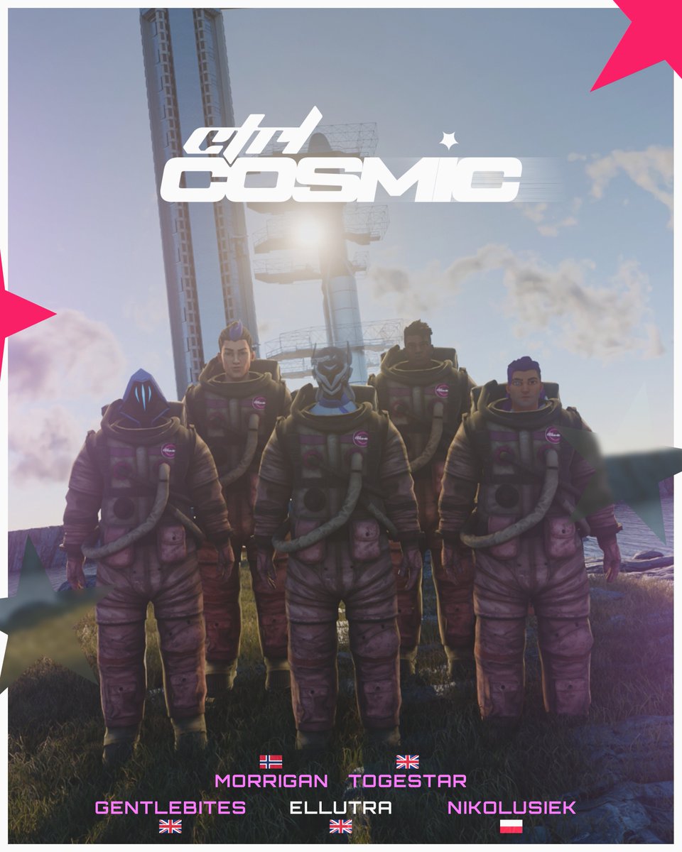 TheCTRLEsports's tweet photo. It's time to change the game 💫

INTRODUCING THE CTRL ESPORTS VALORANT GAME CHANGERS ROSTER 💜

🇳🇴 @MorriganTheRavn 
🇵🇱 @nikolusiek 
🇬🇧 @gentlebite_ 
🇬🇧 @ellutraVAL (IGL) 
🇬🇧 @Togestar234 

🇬🇧 @T4CFPS (SUB)
🇬🇧 @xomonatto (SUB)

Coaches:
🇨🇦 @CoachingWithEFT 
🇬🇧 @CoachPlushii 

Management:
@xxJUKEY & @ellutraVAL 

Please welcome the staff and players to CTRL COSMIC ✨

#CTRLTheGame #CTRLCosmic #VCTGameChangers | @ntesports_uk