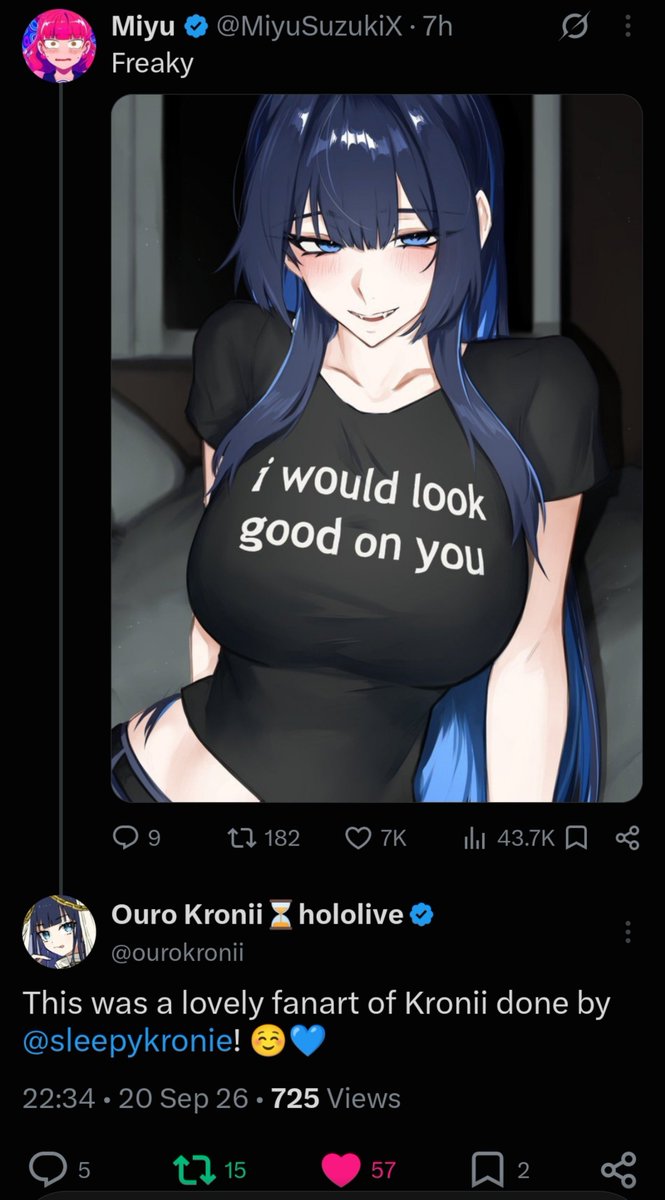 ouworennn_'s tweet photo. kronii my goat <3
SCREW THIS ART THIEF https://t.co/A1BjuXpndK